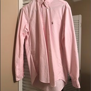 Long sleeve button up collar shirt polo
